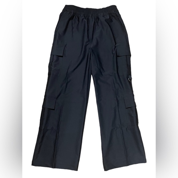 WeWoreWhat Wide Leg Utility Pant in Black Womens Size Medium Revolve Lightweight - Picture 6 of 16